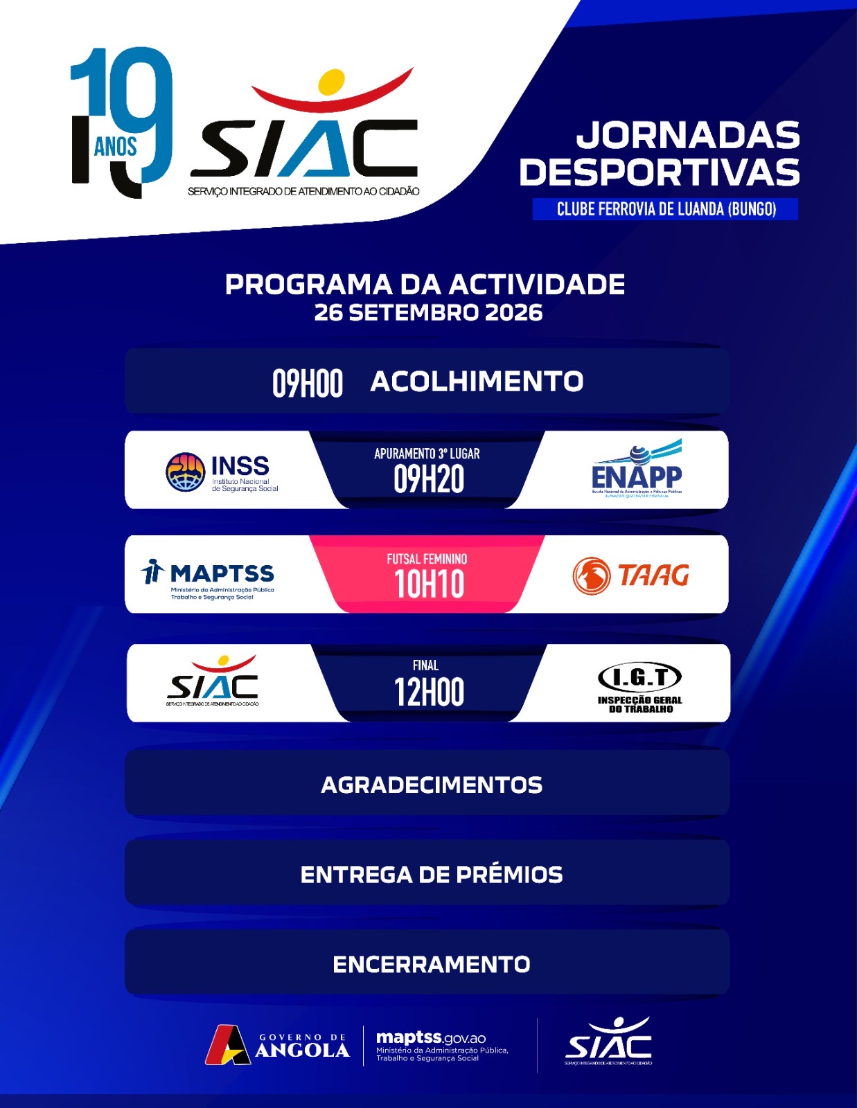 O TORNEIO DE FUTSAL DAS JORNADAS DESPORTIVAS SIAC 19 ANOS ENTRA NA RECTA FINAL